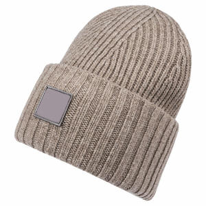 High Quality 3D Embroidery Polyester/Cotton Cuffed Wool Unisex Skelly Beanie Winter <b>Knitted</b> <b>Hats</b> Warm Custom Camouflage Logo - Product Image 1