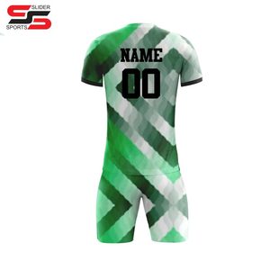 Manches courtes Meilleure conception Impression de logo personnalisé Matériau en polyester Vêtements de sport de plein air Uniforme de football Logo personnalisé OEM - Product Image 4