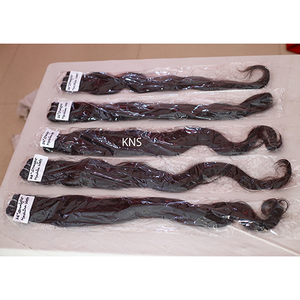 ผมมนุษย์ผมชาวอินเดียนต่อแบบตรงผมแท้สีดำและน้ำตาลธรรมชาติรับประกัน2 + ปี - Product Image 1