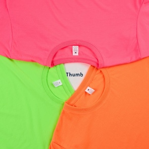 Color neón para la camisa de sublimación especial caliente del verano en 100% poliéster espacios en blanco camiseta Rosa naranja y Lima colores reflectantes - Product Image 1