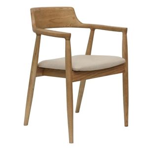 เก้าอี้รับประทานอาหารกรอบไม้สไตล์นอร์ดิกที่ทันสมัยหรูหราพร้อมที่นั่งหุ้มเบาะสำหรับสภาพแวดล้อมห้องรับประทานอาหารที่หรูหราสำหรับการตกแต่งภายใน - Product Image 1