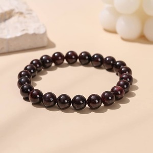 Hot Sale Natural Elastic Adjustable Healing garnet bracelet Stone <b>Beaded</b> Bracelets for Women Men Feng Shui Style <b>Crystals</b> - Product Image 2