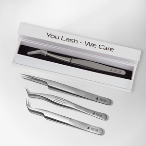 For STL-11 Curved L-Shaped Stainless Steel Eyelash Extension Tweezers Precision Tips Lightweight Non-Corrosive for - Product Image 6