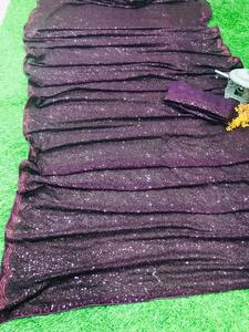 Saree ethnique Design traditionnel Séquence Saree avec chemisier Banglori Fantaisie Soie Sari pour les femmes pour la fête Indian Export Fashion - Product Image 2