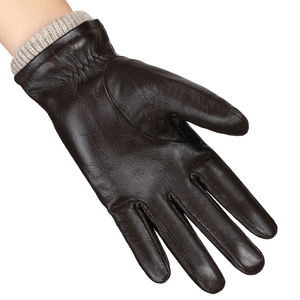 Guantes OEM de cuero genuino de alta calidad para deportes de invierno informales y de viaje último estilo transpirable y cómodo - Product Image 4