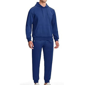 Survêtement Hommes avec Poches à Fermeture Éclair Full Zip Hoodie Survêtement 2 Pièces Running Jogging Sports Casual Sweat Suits - Product Image 3