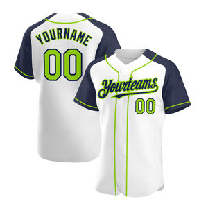 2025 nouveau coton filles broderie Canada Amérique Baseball uniforme ensemble personnalisé blanc vert et blanc Jersey Baseball - Product Image 1