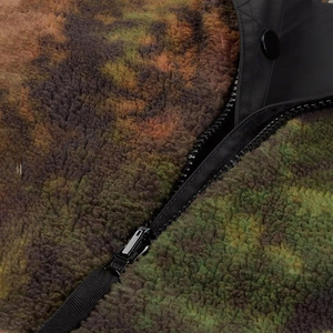 Venta al por mayor de invierno personalizado gradiente de colores cuello simulado de gran tamaño con cremallera Sherpa chaqueta de lana para los hombres - Product Image 3