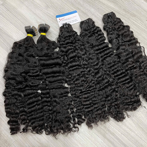 2025 grande vente birman Curl bande Extensions de cheveux couleur naturelle cheveux humains directe usine pas d'enchevêtrement pas de perte - Product Image 5