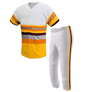 Meilleur prix avec un uniforme de baseball de haute qualité 100% polyester avec un ajustement personnalisé pour les jeunes - Product Image 1