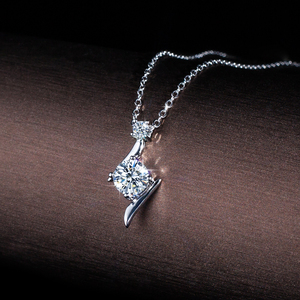 Sét Sao 1 Carat D Colour Moissanite Mặt Dây Chuyền S925 Sterling Bạc Vòng Cổ Cho Phụ Nữ - Product Image 5