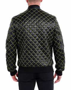 Veste en cuir véritable pour motard sur mesure pour homme, veste en cuir de moto noire, fabricants de vestes en cuir pour homme - Product Image 6