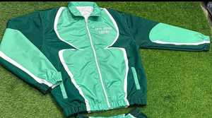 ชุดวอร์มผ้าไนลอนสำหรับผู้ชายชุดกันลมแบบรูดซิปทำจากโพลีเอสเตอร์2ชิ้น - Product Image 3