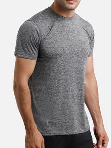 Gimnasio Fitness culturismo 100% poliéster camiseta superior hombres alta calidad correr camiseta verano secado rápido camisetas hombres - Product Image 3