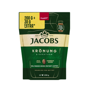 Café instantané Premium Jacobs Krönung 200g, pots en gros pour les distributeurs ciblant les supermarchés et la vente au détail - Product Image 1