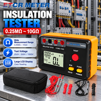 Testeur de résistance d'isolement ETCR 500V 1000V, Mégohmmètre, Testeur de résistance Ohm, Mètre de résistance d'isolement à la terre