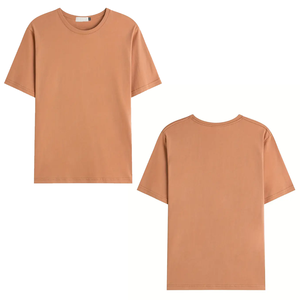 Vente en gros de t-shirts unis à col en V profond sans marque pour femmes T-shirts pour femmes dames de haute qualité 100% coton - Product Image 1