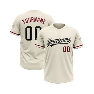 Conjunto Deportivo Personalizable Transpirable 100% Poliéster Uniforme de Béisbol y Sóftbol Camisetas de Secado Rápido Impresión de Logotipo por Sublimación Estilo Antiguo - Product Image 1