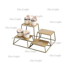 Support à gâteau en fer au design avantageux, quatre étages, taille et forme personnalisées, support à gâteau de haute qualité - Product Image 2