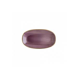 Plato de Porcelana Premium con Diseño Moderno Bonna Aura, Color Morado, Ovalado, 15x8.5 cm, Platos y Vajilla - Product Image 1