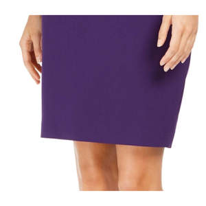 Gonna a tubino da donna Calvin Klein viola taglie forti 12, vita impero, in spandex, nylon, denim, chiffon, maglia, tinta unita, pelle - Product Image 3