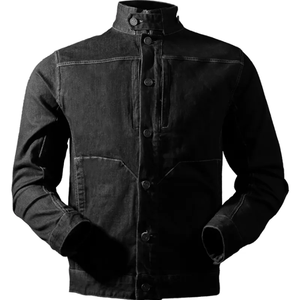 Nouvelle arrivée Veste en jean matelassée d'hiver pour homme sur mesure 100% coton surdimensionnée Fermeture éclair Lavée à capuche Vintage Coupe-vent - Product Image 1