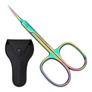 Tijeras Profesionales de Acero Inoxidable para Cutículas, Multiusos, para Manicura, con Punta Extra Fina y Larga, de Plástico - Product Image 6