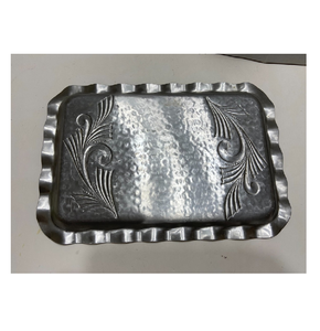 Bandeja de aluminio para Ramadán y accesorios para servir bodas Hotel Restaurante y sala de estar Mejor precio - Product Image 6