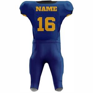 Ensemble d'uniformes de football américain respirant de haute qualité à manches courtes pour adultes, entraînement et tournois - Product Image 6