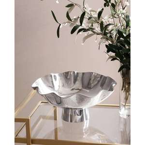 Ensaladera decorativa de alta calidad Metal frutas aperitivos plato para servir estilo americano minimalista Metal plata cuencos decoración del hogar - Product Image 6