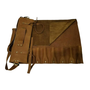 KBS GOODS Leather Knife Storage <b>Roll</b> with Durable Build Customizable Color Design High Quality Carry Organizer for Cooking <b>Tools</b> - Product Image 2