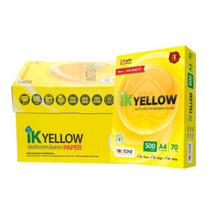 Meilleur vendeur, papier de copie A4 IK jaune blanc de qualité, 80g, multi-usages, prix premium, Espagne - Product Image 5