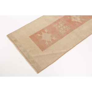 Alfombra Turca Vintage de 2.1x9.2 pies (65x279 cm), Alfombra Marrón Abstracta - Product Image 2