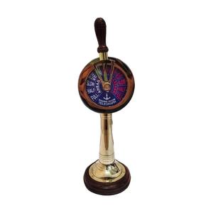Antique Finish <b>Brass</b> Nautical Telegraph Vintage Marine Engine Room Decor Collectible Maritime Control <b>Instrument</b> Display - Product Image 2