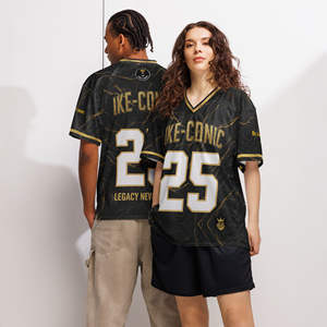 Ensemble de maillots de basket-ball Legacy 25, tissu en maille tricotée respirante et lourde, imprimé par sublimation, séchage rapide, col en V, unisexe, taille XL - Product Image 1