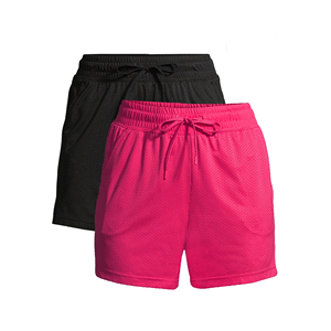 High Quality Breathable Best <b>Women's</b> Pink High Waist Drawstring <b>Skorts</b> With Pockets Breathable Knitted Sporty Shorts - Product Image 5
