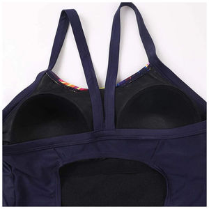 Maillot de bain athlétique de sport pour femme à prix réduit Maillots de bain une pièce découpés dans le dos imprimés par sublimation personnalisée à vendre - Product Image 3