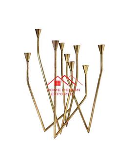 Portavelas de Metal con acabado dorado, superventas, 2024, soporte de vela de Metal de fundición decorativo para el hogar de lujo - Product Image 6