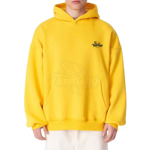 เสื้อฮู้ดโอเวอร์ไซส์สำหรับผู้ชายผ้าฝ้าย100% โอเวอร์ไซส์งานตามสั่งแบบธรรมดาดีไซน์ใหม่พร้อมปกเสื้อฮู้ดสำหรับฤดูหนาว - Product Image 1