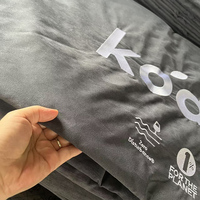 Broderie Logo lit coureur matelas tapis de pied blanc anti-dérapant dos pour protéger le matelas pied protecteur pied de page pour matelas