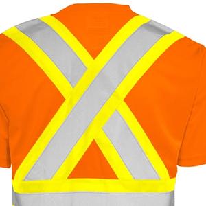 <b>Men</b> Work Wear Reflective Safety <b>Shirt</b> Uniform Hi Viz Polo <b>Shirt</b> <b>Yellow</b> Safety T <b>Shirt</b> With Custom Logo - Product Image 6