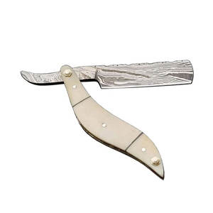 Vente chaude Damas Rasoir De Coiffeur À Bord Droit Salon Qualité Rasoir De Sécurité Jetable À Bord Unique Manche En Bois pour Le Rasage Des Hommes - Product Image 1