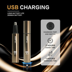 KooFex KF-7620 gli uomini professionisti usano i <span class=keywords><strong>peli</strong></span> del <span class=keywords><strong>naso</strong></span> rimuovono IPX4 impermeabile Mini dimensioni USB ricarica 7200RPM <span class=keywords><strong>naso</strong></span> Ttrimmer - Product Image 5