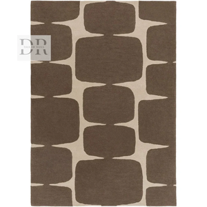 Las alfombras modernas de lana 100% con mechones a mano para dormitorio y sala de estar agregan un toque minimalista estético al piso del hogar - Product Image 1