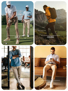 Pantalones deportivos de golf para hombre, proveedor de Vietnam, tela ligera y transpirable, elásticos, de secado rápido para actividades al aire libre - Product Image 6