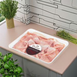 Jamón Cocido en Rodajas Príncipe de Excelente Calidad, Sin GMO, 100g, Envasado al Vacío, Pierna de Cerdo Entera, Sin Gluten, Almacenamiento Refrigerado, Uso Diario - Product Image 2