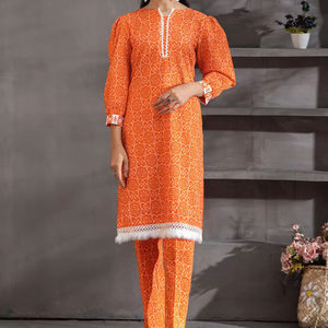 Vestido de lana/Khaddar de talla grande para mujer, nueva moda, gran oferta, decoración de encaje de Color sólido, logotipo OEM personalizado, espalda teñida lisa - Product Image 1