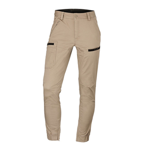 Pantalons de travail pour hommes en coton et élasthanne, avec cordon de serrage, multi-poches, décontractés, streetwear, été, nouveaux - Product Image 4