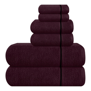 Juego de toallas de baño de algodón Terry suave de 8 piezas, toallas de Hotel de Spa de felpa de secado rápido de alta absorción, ecológicas, transpirables, impresas personalizadas - Product Image 1