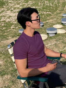 Camiseta para hombre, 100% algodón, diseño de logotipo personalizado, calidad de lujo, costilla, cuello redondo, ropa de calle con hombros caídos de gran tamaño, camiseta en blanco para hombre - Product Image 3